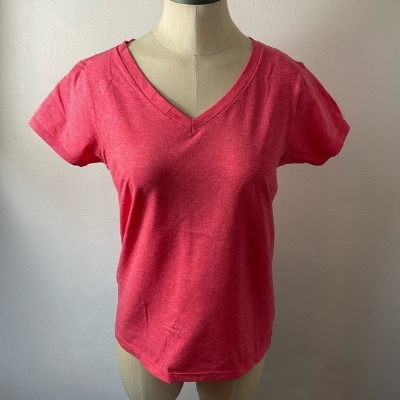 LORNA Jane Pink Workout Vee T-Shirt Polyamide Sz S - Picture 1 of 4